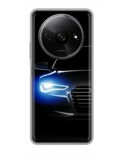 Чехол для Xiaomi Redmi A3x с картинкой «Неоновый взгляд Audi»