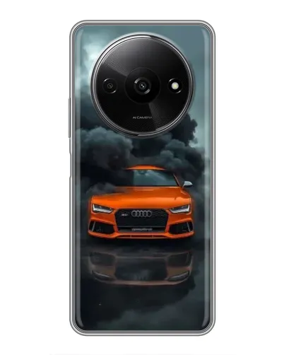 Чехол для Xiaomi Redmi A3x с картинкой «Audi в облаках дыма»