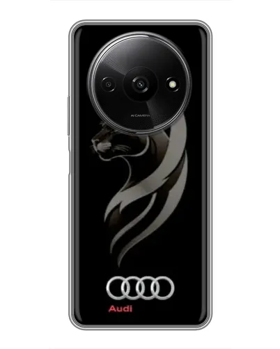 Чехол для Xiaomi Redmi A3x с картинкой «Графика — пантера и Audi»