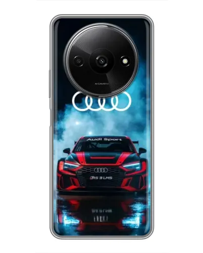 Чехол для Xiaomi Redmi A3x с картинкой «Audi Sport — неон»