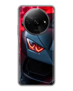 Чехол для Xiaomi Redmi A3x с картинкой «Lamborghini красное сияние»