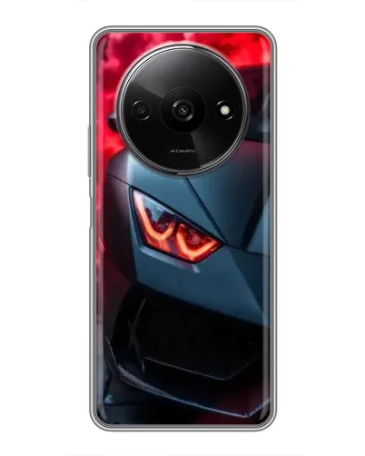 Чехол для Xiaomi Redmi A3x с картинкой «Lamborghini красное сияние»