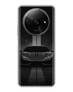 Чехол для Xiaomi Redmi A3x с картинкой «Lamborghini симметрия дорог»