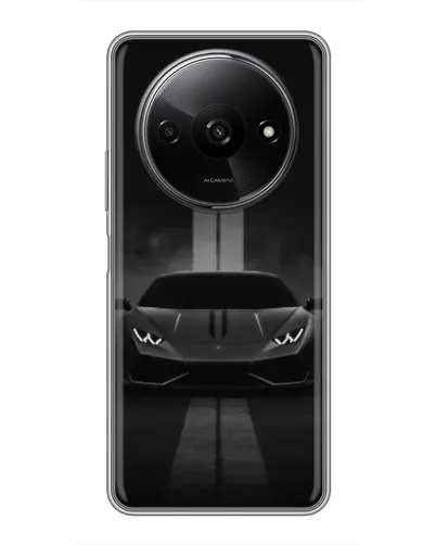 Чехол для Xiaomi Redmi A3x с картинкой «Lamborghini симметрия дорог»