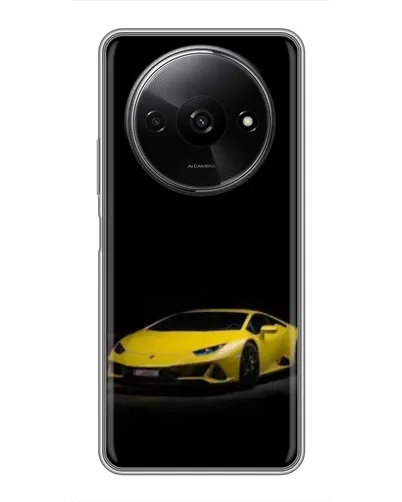 Чехол для Xiaomi Redmi A3x с картинкой «Lamborghini желтый акцент»