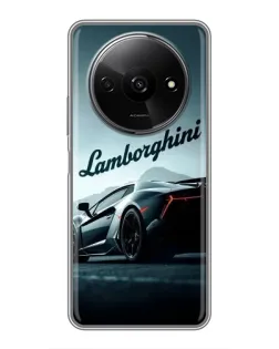 Чехол для Xiaomi Redmi A3x с картинкой «Классическая надпись Lamborghini»