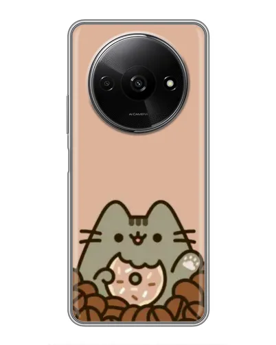 Чехол для Xiaomi Redmi A3x с картинкой «Кофейный Пушин»