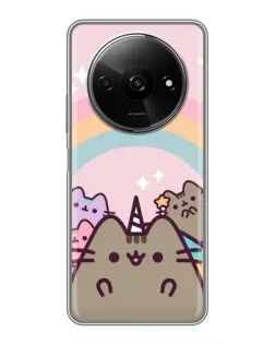 Чохол для Xiaomi Redmi A3x з картинкою «Єдиноріг Pusheen»