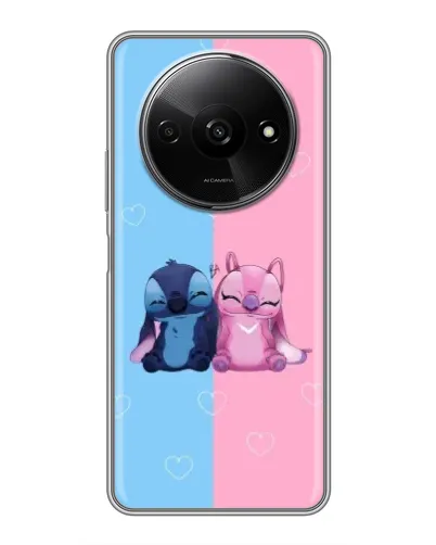 Чохол для Xiaomi Redmi A3x з картинкою «Stitch та Angel Love» Чохол для Xiaomi Redmi A3x з картинкою «Stitch та Angel Love»