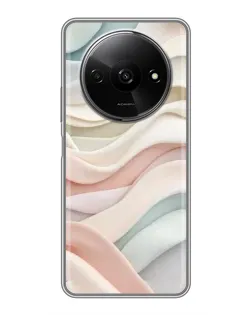 Чехол для Xiaomi Redmi A3x с картинкой «Пастельные нежные волны»