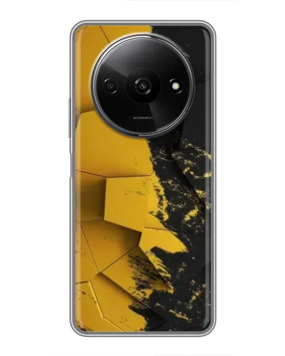 Чехол для Xiaomi Redmi A3x с картинкой «Золотые осколки геометрии» Чехол для Xiaomi Redmi A3x с картинкой «Золотые осколки геометрии»