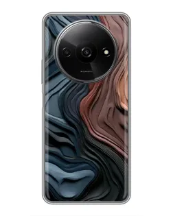 Чехол для Xiaomi Redmi A3x с картинкой «Цветные волны каньона»