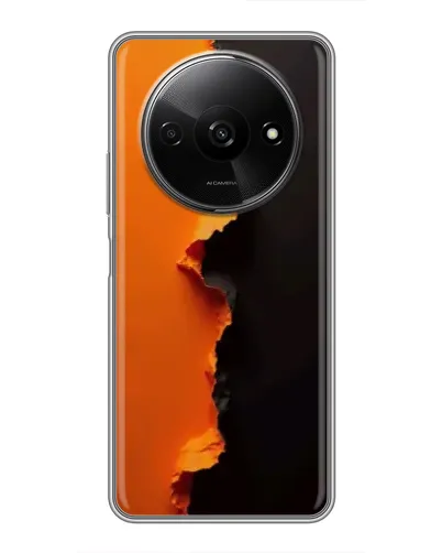 Чехол для Xiaomi Redmi A3x с картинкой «Оранжевый разлом» Чехол для Xiaomi Redmi A3x с картинкой «Оранжевый разлом»