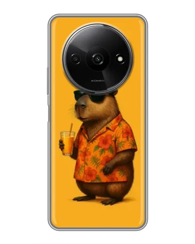 Чехол для Xiaomi Redmi A3x с картинкой «Капибара на отдыхе»