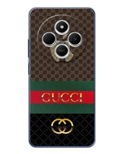 Чехол для Xiaomi Redmi A4 5G с картинкой «Gucci — брендированный десерт» Чехол для Xiaomi Redmi A4 5G с картинкой «Gucci — брендированный десерт»