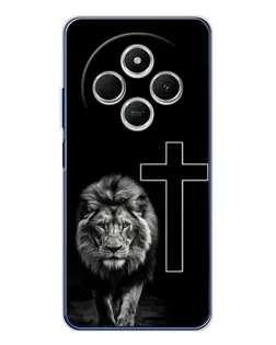 Чехол для Xiaomi Redmi A4 5G с картинкой «Лев и Крест» Чехол для Xiaomi Redmi A4 5G с картинкой «Лев и Крест»