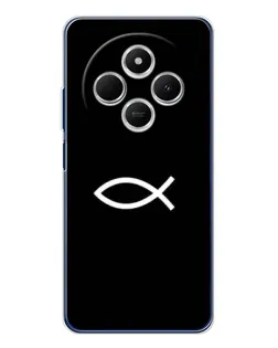 Чехол для Xiaomi Redmi A4 5G с картинкой «Символ рыбы Jesus»