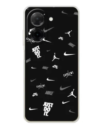 Чехол для Xiaomi Redmi A5 (EU) с картинкой «Nike Black Pattern»