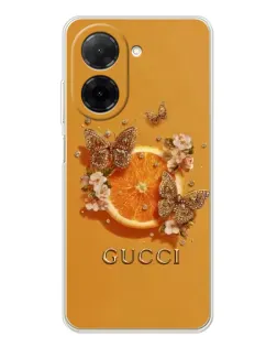 Чохол для Xiaomi Redmi A5 (EU) з картинкою «Gucci — золоті метелики»
