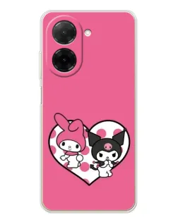 Чохол для Xiaomi Redmi A5 (EU) з картинкою «Kuromi та My Melody» Чохол для Xiaomi Redmi A5 (EU) з картинкою «Kuromi та My Melody»