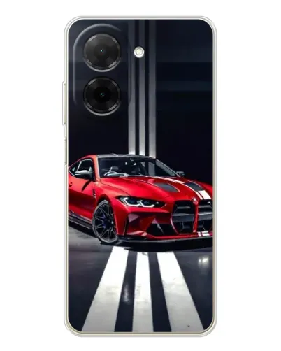 Чехол для Xiaomi Redmi A5 (EU) с картинкой «Красная BMW на дороге»