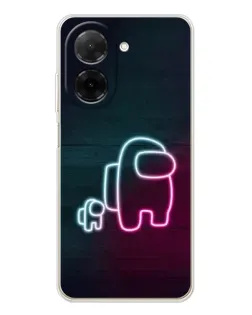 Чехол для Xiaomi Redmi A5 (EU) с картинкой «Among Us неон-арт»