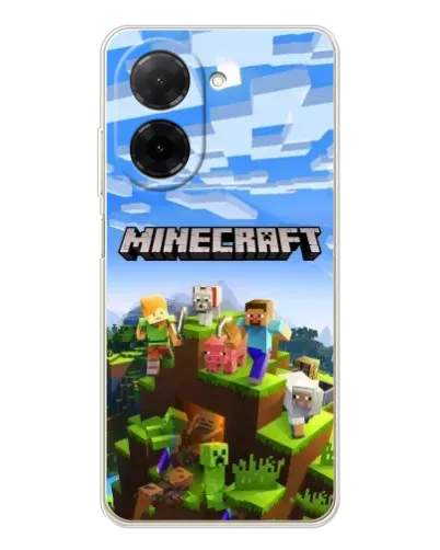 Чехол для Xiaomi Redmi A5 (EU) с картинкой «Minecraft классический мир»