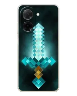 Чехол для Xiaomi Redmi A5 (EU) с картинкой «Алмазный меч неон»