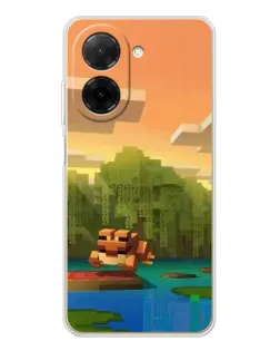 Чехол для Xiaomi Redmi A5 (EU) с картинкой «Майнкрафт закат солнца»