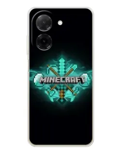 Чехол для Xiaomi Redmi A5 (EU) с картинкой «Minecraft Diamond лого»