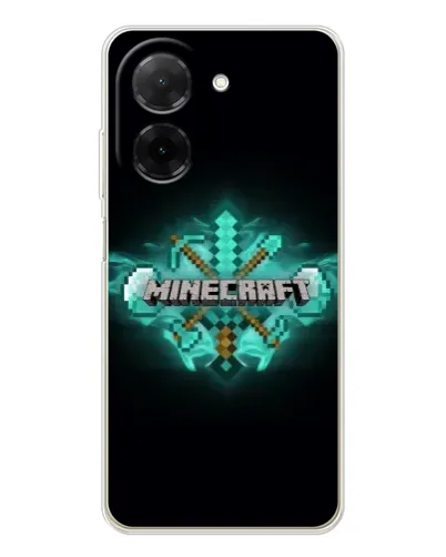 Чехол для Xiaomi Redmi A5 (EU) с картинкой «Minecraft Diamond лого»