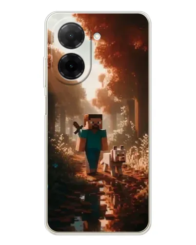 Чехол для Xiaomi Redmi A5 (EU) с картинкой «Стив в лесу»