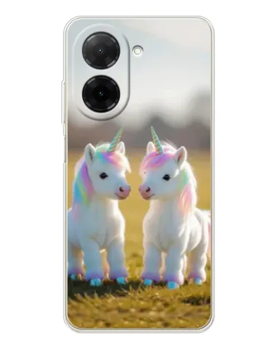 Чехол для Xiaomi Redmi A5 (EU) с картинкой «Пара единорогов»