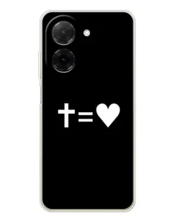 Чехол для Xiaomi Redmi A5 (EU) с картинкой «Крест и Сердце»