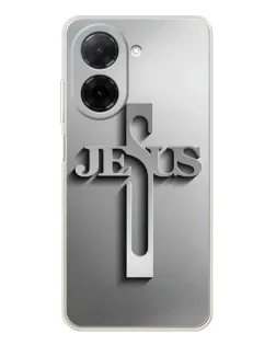 Чохол для Xiaomi Redmi A5 (EU) з картинкою «Металевий хрест Jesus»