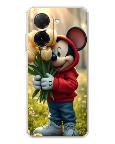 Чохол для Xiaomi Redmi A5 (EU) з картинкою «Міккі з тюльпанами»