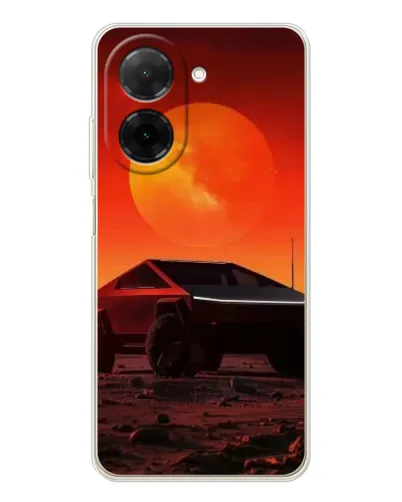 Чехол для Xiaomi Redmi A5 (EU) с картинкой «Cybertruck на Марсе»