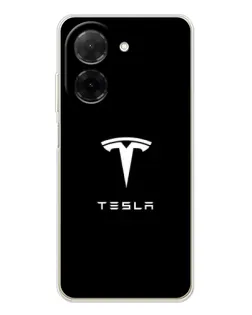 Чехол для Xiaomi Redmi A5 (EU) с картинкой «Tesla White Logo»