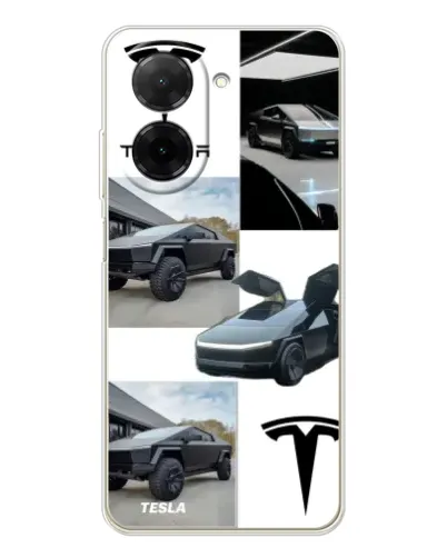 Чехол для Xiaomi Redmi A5 (EU) с картинкой «Коллаж Cybertruck Tesla»
