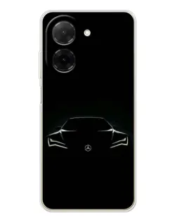 Чохол для Xiaomi Redmi A5 (EU) з картинкою «Mercedes — силует авто»