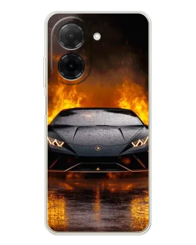 Чехол для Xiaomi Redmi A5 (EU) с картинкой «Lamborghini в огне»