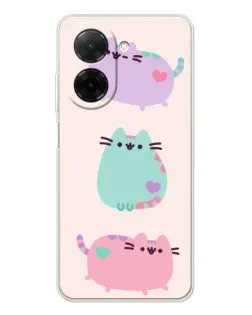 Чехол для Xiaomi Redmi A5 (EU) с картинкой «Pusheen трио»