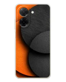 Чехол для Xiaomi Redmi A5 (EU) с картинкой «Геометрия оранжевых кругов»