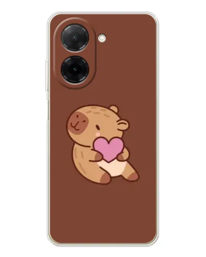Чохол для Xiaomi Redmi A5 (EU) з картинкою «Капібара з серцем»