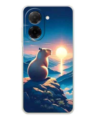 Чохол для Xiaomi Redmi A5 (EU) з картинкою «Захід сонця з капібарою»