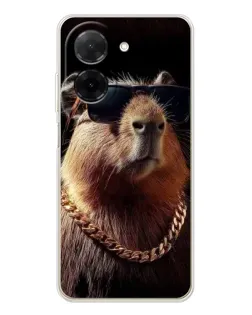 Чохол для Xiaomi Redmi A5 (EU) з картинкою «Капібара золотий ланцюг»
