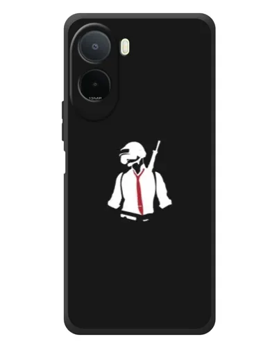 Чохол для Xiaomi Redmi A7 Pro з картинкою «PUBG — силует воїна»
