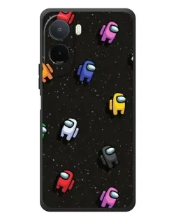 Чохол для Xiaomi Redmi A7 Pro з картинкою «Космічний патерн Among Us»