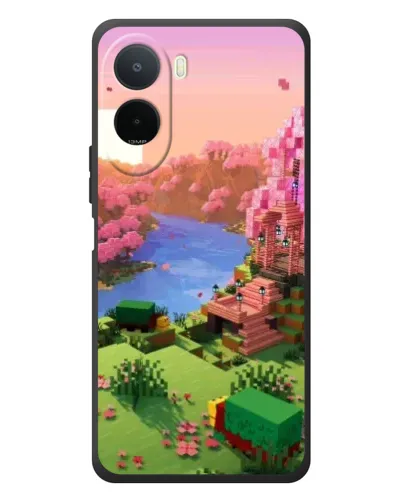 Чохол для Xiaomi Redmi A7 Pro з картинкою «Рожеве дерево Minecraft»