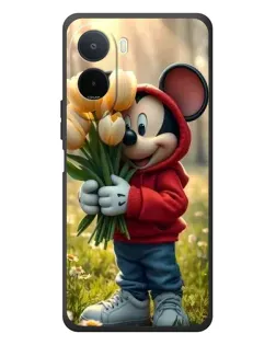 Чохол для Xiaomi Redmi A7 Pro з картинкою «Міккі з тюльпанами»